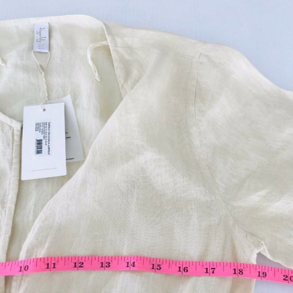 Tigerlily BNWT 100% Linen Ess Zuzela Women's Jumpsuit Size 12 RRP $250 - Picture 11 of 12